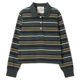 【アンスクリア/INSCRIRE】 Border Short Polo Shirt人気、トレンドファッション・服の通販 founy(ファニー) ファッション Fashion レディースファッション Fashion for Women トップス・カットソー Cut & Sew Tops シャツ・ブラウス・オフィスカジュアル Elegant Blouses & Button-Ups ポロシャツ・きれいめカジュアル Smart-Casual Polo Tops ボーダー Border, Stripe ポロシャツ Polo Shirt, Collared Tee ロング Long, Long-Length 洗える Machine Washable 長袖 Long Sleeve, Full Sleeve |ID:prp329100004357238