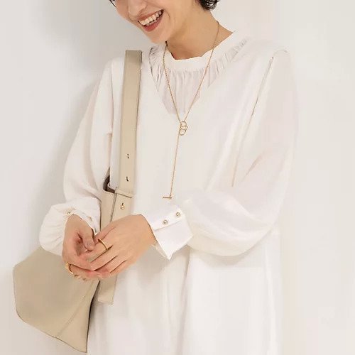 【ノーリーズソフィー/NOLLEY'S sophi】の割繊ギャザーブラウス インテリア・キッズ・メンズ・レディースファッション・服の通販 founy(ファニー) 　ファッション　Fashion　レディースファッション　WOMEN　トップス・カットソー　Tops/Tshirt　シャツ/ブラウス　Shirts/Blouses　2025年　2025　2025春夏・S/S　Ss,Spring/Summer,2025　ギャザー　Gather　フレア　Flare　オフホワイト|ID: prp329100004357241 ipo3291000000031712542