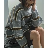 【マージュール/marjour】のBORDER KNIT 人気、トレンドファッション・服の通販 founy(ファニー) ファッション Fashion レディースファッション Fashion for Women トップス・カットソー Cut & Sew Tops ニット Knit Tops & Sweaters ストレッチ Stretch, Stretchy Fabric ボーダー Border, Stripe ミドル Middle Length, Mid Height |ID:prp329100004357243