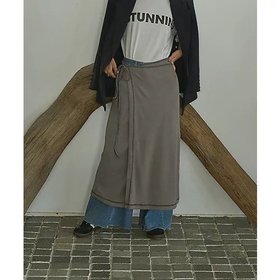 【マージュール/marjour】 STRETCH LIB WRAP SKIRT人気、トレンドファッション・服の通販 founy(ファニー) ファッション Fashion レディースファッション WOMEN スカート Skirt インナー Inner ストレッチ Stretch マキシ Maxi ラップ Wrap 夏 Summer 無地 Plain Color |ID:prp329100004357248