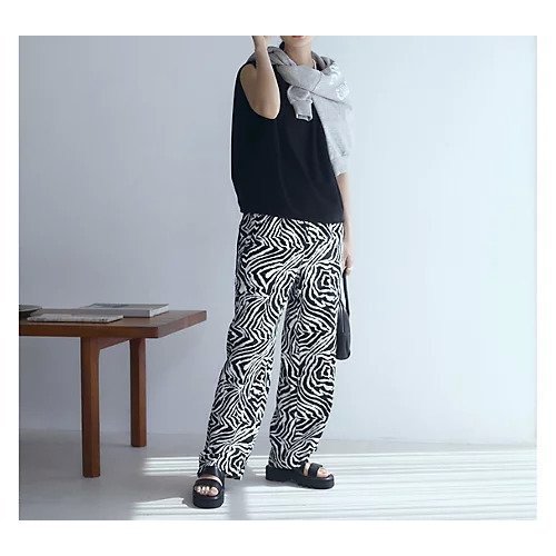 【オブラダ/Oblada】のZEBRA PANTS 人気、トレンドファッション・服の通販 founy(ファニー) 　ファッション　Fashion　レディースファッション　Fashion for Women　パンツ　Pants & Trousers　アニマル　Animal Print　ロング　Long, Long-Length　ワイド　Wide, Wide Fit　other-3|ID: prp329100004357252 ipo3291000000033110906