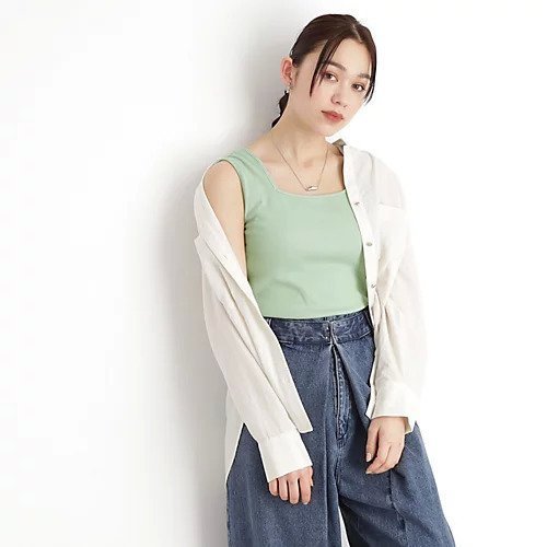 【ザ ショップ ティーケー/THE SHOP TK】のスクエアリブタンク 人気、トレンドファッション・服の通販 founy(ファニー) 　ファッション　Fashion　レディースファッション　WOMEN　おすすめ　Recommend　ジャケット　Jacket　ジャージ　Jersey　スクエア　Square　スマート　Smart　タンク　Tank　 other-1|ID: prp329100004358535 ipo3291000000030463329