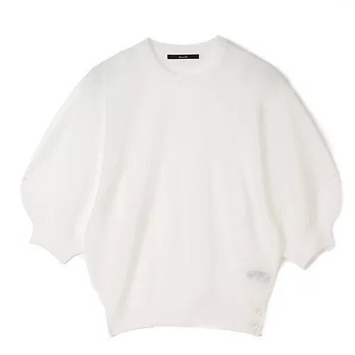 【ミューニック/Munich】のsheer smooth knit puff/slv p/o インテリア・キッズ・メンズ・レディースファッション・服の通販 founy(ファニー) 　ファッション　Fashion　レディースファッション　WOMEN　トップス・カットソー　Tops/Tshirt　ニット　Knit Tops　コンビ　Combination　フェミニン　Feminine　洗える　Washable　ビジネス 仕事 通勤　Business　wht|ID: prp329100004358543 ipo3291000000030463401