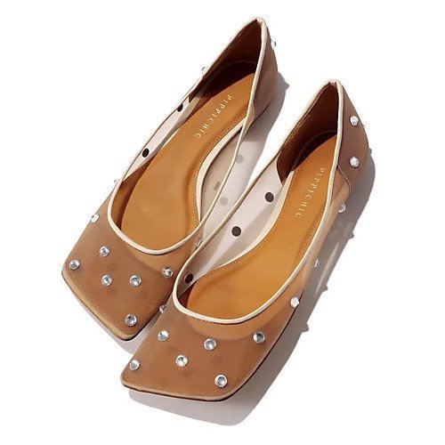 【ピッピシック/Pippichic】のLINDA DIAMOND 5 人気、トレンドファッション・服の通販 founy(ファニー) 　ファッション　Fashion　レディースファッション　Ladies' Fashion Online　シューズ　Shoes　スクエア　Square　チュール　Tulle　ドット　Dot　ビジュー　Bijou　フラット　Flat　今季　This Season　夏　Summer　春　Spring　S/S・春夏　Ss・Spring/Summer　other-2|ID: prp329100004358577 ipo3291000000032618948
