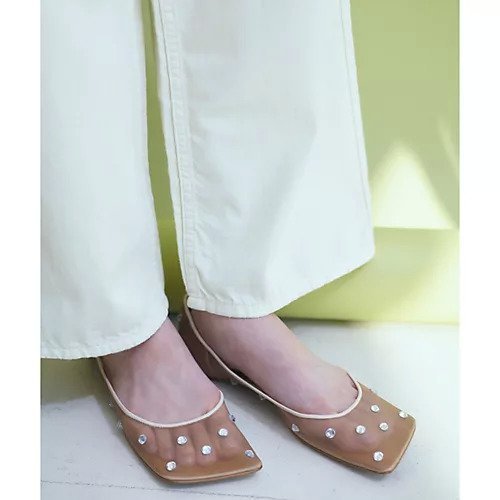 【ピッピシック/Pippichic】のLINDA DIAMOND 5 人気、トレンドファッション・服の通販 founy(ファニー) 　ファッション　Fashion　レディースファッション　Ladies' Fashion Online　シューズ　Shoes　スクエア　Square　チュール　Tulle　ドット　Dot　ビジュー　Bijou　フラット　Flat　今季　This Season　夏　Summer　春　Spring　S/S・春夏　Ss・Spring/Summer　other-3|ID: prp329100004358577 ipo3291000000032618949