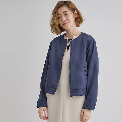 【グローブ/grove】のスエードライクノーカラージャケット インテリア・キッズ・メンズ・レディースファッション・服の通販 founy(ファニー) https://founy.com/ ファッション Fashion レディースファッション WOMEN アウター Coat Outerwear ジャケット Jackets ノーカラージャケット No Collar Leather Jackets コンパクト Compact シンプル Simple ジャケット Jacket ストレッチ Stretch スマート Smart スラックス Slacks タイトスカート Tight Skirt デニム Denim ブルゾン Blouson ポケット Pocket おすすめ Recommend |ID: prp329100004358620 ipo3291000000030463892