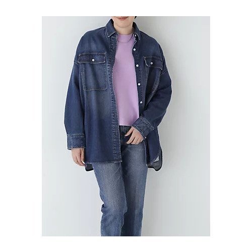 【ヒューマンウーマン/HUMAN WOMAN】のオーバーシャツ インテリア・キッズ・メンズ・レディースファッション・服の通販 founy(ファニー) https://founy.com/ ファッション Fashion レディースファッション WOMEN トップス・カットソー Tops/Tshirt シャツ/ブラウス Shirts/Blouses おすすめ Recommend カットソー Cut And Sew サテン Satin デニム Denim バランス Balance メタル Metal ロング Long 人気 Popularity 別注 Special Order |ID: prp329100004359851 ipo3291000000030474730