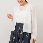 【ノーリーズ/NOLLEY'S】の《アンサンブル対応》ハーフシアーVネックカーディガン オフホワイト|ID: prp329100004359858 ipo3291000000030474772