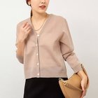 【ノーリーズ/NOLLEY'S】の《アンサンブル対応》ハーフシアーVネックカーディガン ブラウン|ID: prp329100004359858 ipo3291000000030474774