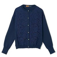 【イーバイエクラ/E by eclat】のRoom no.8 for E by eclat 華奢見えレース切り替えカーディガン 人気、トレンドファッション・服の通販 founy(ファニー) ファッション Fashion レディースファッション Ladies' Fashion Online トップス・カットソー Tops/Tshirt カーディガン Cardigans カーディガン Cardigan コンパクト Compact シンプル Simple チュール Tulle バランス Balance フラワー Flower モチーフ Motif レース Race エレガント 上品 Elegant 春 Spring 洗える Washable |ID:prp329100004359859