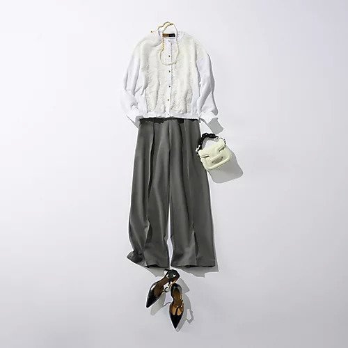 【イーバイエクラ/E by eclat】のRoom no.8 for E by eclat 華奢見えレース切り替えカーディガン 人気、トレンドファッション・服の通販 founy(ファニー) 　ファッション　Fashion　レディースファッション　Fashion for Women　トップス・カットソー　Cut & Sew Tops　カーディガン・羽織り　Layered Style Cardigans　カーディガン　Cardigan, Knitwear　コンパクト　Compact, Small Size　シンプル　Simple, Minimal　チュール　Tulip, Tulip Motif　バランス　Balance, Style Balance　フラワー　Flower, Floral　モチーフ　Motif, Design Theme　レース　Lace, Lace Fabric　エレガント 上品　Elegant　春　Spring　洗える　Machine Washable　other-2|ID: prp329100004359859 ipo3291000000035920163