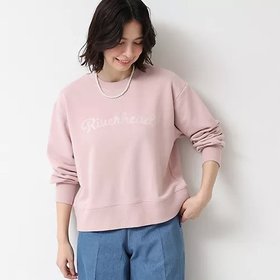 【デッサン/Dessin】の【洗える】フロッキーロゴスウェット(S〜L) 人気、トレンドファッション・服の通販 founy(ファニー) ファッション Fashion レディースファッション WOMEN トップス・カットソー Tops/Tshirt パーカ Sweats スウェット Sweat クロップド Cropped スウェット Sweat スマート Smart ボトム Bottom ワイド Wide 洗える Washable |ID:prp329100004359861