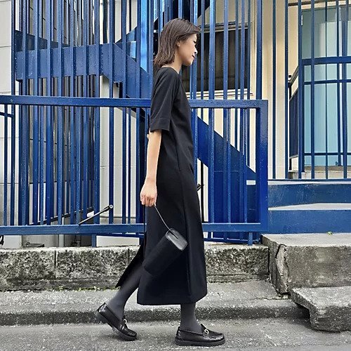 【エムセブンデイズ/M7days】のボートネックIラインワンピース 人気、トレンドファッション・服の通販 founy(ファニー) 　ファッション　Fashion　レディースファッション　Fashion for Women　ワンピース　Dresses　シンプル　Simple, Minimal　ジャケット　Jacket, Outerwear　洗える　Machine Washable　other-2|ID: prp329100004359880 ipo3291000000034757893