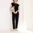 【リエミラー/Rie Miller】の《セットアップ対応》《手洗い可能》細見えニットオールインワン ブラック|ID: prp329100004359881 ipo3291000000033035090