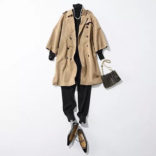 【エクラ/eclat】の【別注】2WAYスリーブトレンチコート 人気、トレンドファッション・服の通販 founy(ファニー) 　ファッション　Fashion　レディースファッション　Fashion for Women　アウター　Coat / Outerwear Collection　コート・ロングコート・ピーコート　Long Coats, Peacoats & More　トレンチコート / 春秋の定番アウター　Trench Coats　スリーブ　Sleeve, Long Sleeve / Short Sleeve　ワイド　Wide, Wide Fit　別注　Limited Edition, Custom Order　春　Spring　other-3|ID: prp329100004360147 ipo3291000000031902505