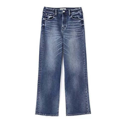 【ヒューマンウーマン/HUMAN WOMAN】のワイドデニム 人気、トレンドファッション・服の通販 founy(ファニー) 　ファッション　Fashion　レディースファッション　WOMEN　おすすめ　Recommend　ストライプ　Stripe　ストレッチ　Stretch　ストレート　Straight　デニム　Denim　フィット　Fit　ベーシック　Basic　ポケット　Pocket　ヨーク　Yoke　ルーズ　Loose　ワイド　Wide　人気　Popularity　別注　Special Order　other-3|ID: prp329100004361410 ipo3291000000031266006