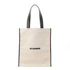 【ジル サンダー/JIL SANDER】のBORDER BOOK TOTE MD ナチュラル|ID:prp329100004361416