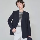 【ドレステリア/DRESSTERIOR】のスタイリスト福田麻琴さんコラボ ノーカラージャケット 人気、トレンドファッション・服の通販 founy(ファニー) ファッションモデル・俳優・女優 Models 女性 Women 福田麻琴 Fukuda Makoto ファッション Fashion レディースファッション WOMEN アウター Coat Outerwear ジャケット Jackets ノーカラージャケット No Collar Leather Jackets インナー Inner コラボ Collaboration ジャケット Jacket スマート Smart スリット Slit デニム Denim ポケット Pocket リネン Linen エレガント 上品 Elegant thumbnail ネイビー|ID: prp329100004361429 ipo3291000000030720888