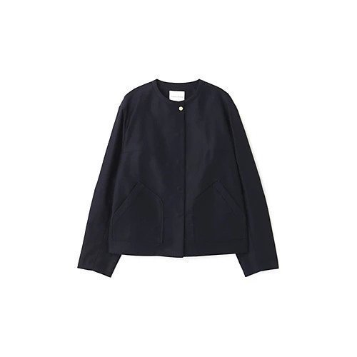 【ヒューマンウーマン/HUMAN WOMAN】のライトモールスキンクルーネックジャケット 人気、トレンドファッション・服の通販 founy(ファニー) 　ファッション　Fashion　レディースファッション　WOMEN　アウター　Coat Outerwear　ジャケット　Jackets　おすすめ　Recommend　スタンダード　Standard　セットアップ　Set Up　パッチ　Patch　フロント　Front　ブルゾン　Blouson　ポケット　Pocket　エレガント 上品　Elegant　other-3|ID: prp329100004361430 ipo3291000000031260457