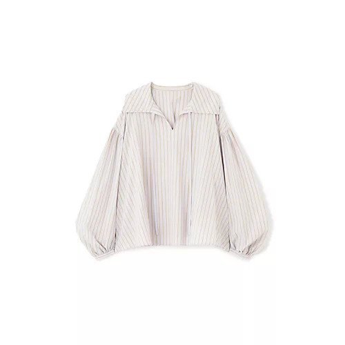 【ヒューマンウーマン/HUMAN WOMAN】の綿麻ボイルスキッパーボリュームブラウス 人気、トレンドファッション・服の通販 founy(ファニー) 　ファッション　Fashion　レディースファッション　Fashion for Women　トップス・カットソー　Cut & Sew Tops　シャツ・ブラウス・オフィスカジュアル　Elegant Blouses & Button-Ups　おすすめ　Recommended / Our Picks　カーディガン　Cardigan, Knitwear　スキッパー　Skipper, Open Collar　スタンダード　Standard, Basic　デニム　Denim, Jeans Material　春　Spring　other-2|ID: prp329100004363371 ipo3291000000031265883