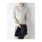 【ヒューマンウーマン/HUMAN WOMAN】のスタンドフリルチェックブラウス ホワイト×ベージュチェック|ID: prp329100004363372 ipo3291000000035093178