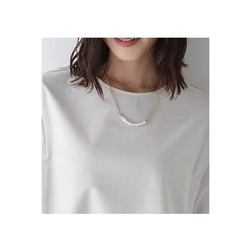 【ヒューマンウーマン/HUMAN WOMAN】の変形チェーンネックレス インテリア・キッズ・メンズ・レディースファッション・服の通販 founy(ファニー) https://founy.com/ ファッション Fashion レディースファッション WOMEN ジュエリー Jewelry ネックレス Necklaces おすすめ Recommend チェーン Chain ネックレス Necklace パール Pearl エレガント 上品 Elegant |ID: prp329100004363381 ipo3291000000030509359