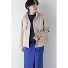 【ヒューマンウーマン/HUMAN WOMAN】の弱撥水タフタトレンチディテールブルゾン ベージュ|ID: prp329100004363382 ipo3291000000035125266