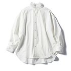 【トゥエルブクローゼット/12closet】の【洗える】衿レース2WAYバンドカラーシャツ ホワイトストライプ|ID:prp329100004364258