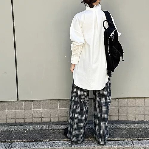 【トゥエルブクローゼット/12closet】の【洗える】衿レース2WAYバンドカラーシャツ 人気、トレンドファッション・服の通販 founy(ファニー) 　ファッション　Fashion　レディースファッション　Fashion for Women　トップス・カットソー　Cut & Sew Tops　シャツ・ブラウス・オフィスカジュアル　Elegant Blouses & Button-Ups　ストライプ　Stripe, Striped Pattern　レース　Lace, Lace Fabric　洗える　Machine Washable　other-3|ID: prp329100004364258 ipo3291000000031941621