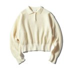 【トゥエルブクローゼット/12closet】の【洗える】サーマル風衿付きニット クリーム|ID: prp329100004364261 ipo3291000000035313004