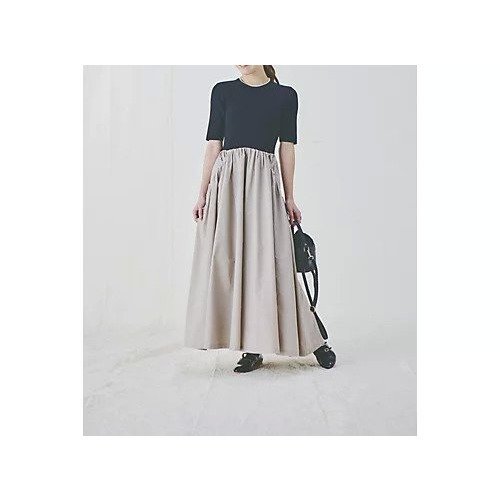 【エミ/emmi】の【LEE別注】【洗える】ハーフスリーブニットドッキングワンピース 人気、トレンドファッション・服の通販 founy(ファニー) 　ファッション　Fashion　レディースファッション　WOMEN　ワンピース　Dress　タフタ　Taffeta　ドローコード　Draw Cord　フィット　Fit　ポケット　Pocket　別注　Special Order　洗える　Washable　other-2|ID: prp329100004364270 ipo3291000000031265803