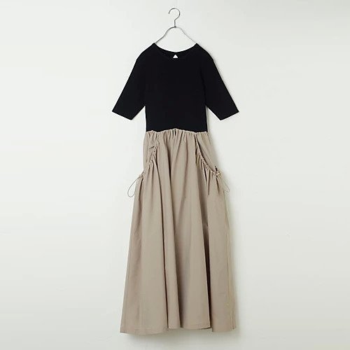 【エミ/emmi】の【LEE別注】【洗える】ハーフスリーブニットドッキングワンピース 人気、トレンドファッション・服の通販 founy(ファニー) ファッション Fashion レディースファッション Fashion for Women ワンピース Dresses タフタ Taffeta, Structured Fabric ドローコード Drawcord, Drawstring Cord フィット Fit, Slim Fit ポケット Pocket, Pocket Detail 別注 Limited Edition, Custom Order 洗える Machine Washable other-1|ID: prp329100004364270 ipo3291000000034618374