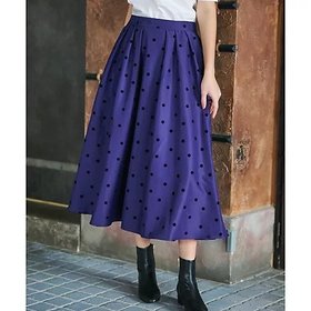 【ドレステリア/DRESSTERIOR】 【ウエストゴム/美シルエット】フロッキードットタックスカート人気、トレンドファッション・服の通販 founy(ファニー) ファッション Fashion レディースファッション WOMEN スカート Skirt スマート Smart ダウン Down ツイル Twill ドット Dot 人気 Popularity パープル Purple フォックス Fox プリント Print ポケット Pocket メタル Metal エレガント 上品 Elegant |ID:prp329100004365530