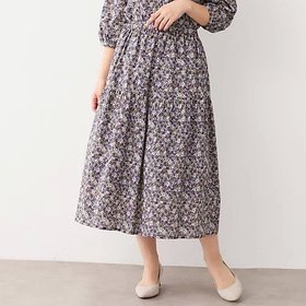 【ローラアシュレイ/LAURA ASHLEY】の【洗える/コットン100%/同柄アイテムあり】アマイア ディッツィー柄 スカート 人気、トレンドファッション・服の通販 founy(ファニー) ファッション Fashion レディースファッション WOMEN スカート Skirt スマート Smart ティアード Tiered フレア Flare ポケット Pocket 洗える Washable |ID:prp329100004365532