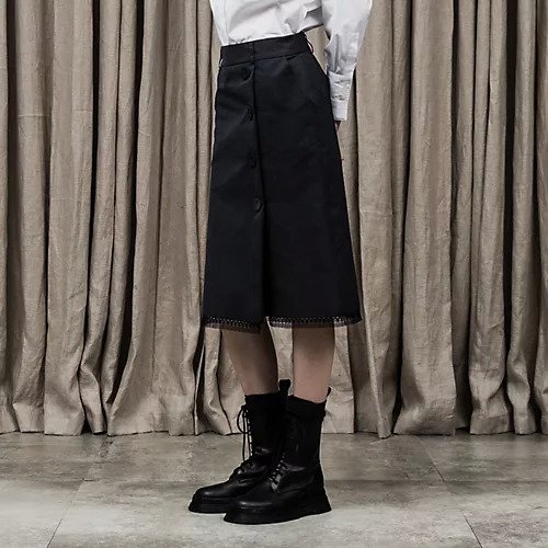 【アンタイトル/UNTITLED】のベーネグログランペンシルスカート 人気、トレンドファッション・服の通販 founy(ファニー) 　ファッション　Fashion　レディースファッション　WOMEN　スカート　Skirt　イタリア　Italy　エレガント 上品　Elegant　クラシック　Classic　グログラン　Grosgrain　シルク　Silk　シンプル　Simple　フレンチ　French　ペンシル　Pencil　ポケット　Pocket　ミラノリブ　Milan Ribs　ラップ　Wrap　レース　Race　 other-1|ID: prp329100004365539 ipo3291000000030532332