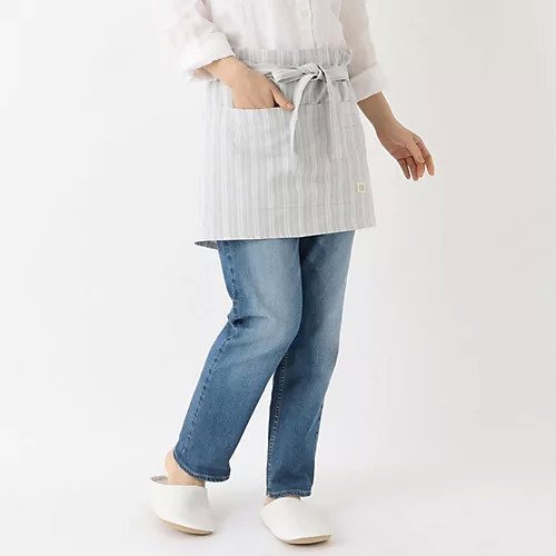 【トゥーワントゥーキッチンストア/212 KITCHEN STORE / GOODS】のダブルストライプ カフェエプロン GY 人気、トレンドファッション・服の通販 founy(ファニー) 　おすすめ　Recommend　シャンブレー　Chambray　ショート　Short　シンプル　Simple　スタイリッシュ　Stylish　ストライプ　Stripe　スマート　Smart　ダブル　Double　ポケット　Pocket　 other-1|ID: prp329100004365638 ipo3291000000030532698