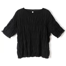 【ハクジ/HAKUJI】 Twist jersey shirring Tshirt人気、トレンドファッション・服の通販 founy(ファニー) ファッション Fashion レディースファッション Fashion for Women トップス・カットソー Cut & Sew Tops シャツ・ブラウス・オフィスカジュアル Elegant Blouses & Button-Ups ロングTシャツ・Tシャツ Longline T-Shirts & Tees ガーリー Girly, Feminine Style シャーリング Shirring, Ruched シンプル Simple, Minimal バランス Balance, Style Balance ボトム Bottoms, Lower Wear 人気 Popular, Best Seller 洗える Machine Washable |ID:prp329100004372735