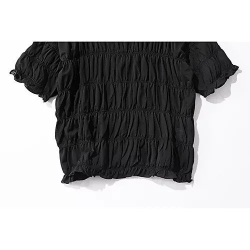 【ハクジ/HAKUJI】のTwist jersey shirring Tshirt 人気、トレンドファッション・服の通販 founy(ファニー) 　ファッション　Fashion　レディースファッション　Fashion for Women　トップス・カットソー　Cut & Sew Tops　シャツ・ブラウス・オフィスカジュアル　Elegant Blouses & Button-Ups　ロングTシャツ・Tシャツ　Longline T-Shirts & Tees　ガーリー　Girly, Feminine Style　シャーリング　Shirring, Ruched　シンプル　Simple, Minimal　バランス　Balance, Style Balance　ボトム　Bottoms, Lower Wear　人気　Popular, Best Seller　洗える　Machine Washable　other-2|ID: prp329100004372735 ipo3291000000034952395