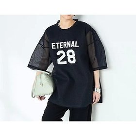 【リエミラー/Rie Miller】 ダンボールメッシュプリントTシャツ人気、トレンドファッション・服の通販 founy(ファニー) ファッション Fashion レディースファッション WOMEN トップス・カットソー Tops/Tshirt シャツ/ブラウス Shirts/Blouses ロング / Tシャツ T-Shirts 2025年 2025 2025春夏・S/S Ss,Spring/Summer,2025 おすすめ Recommend インナー Inner シアー Sheer ジャケット Jacket トレンド Trend プリント Print |ID:prp329100004372736