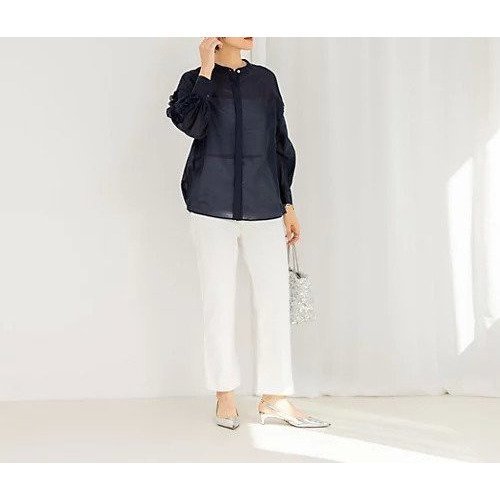 【ノーリーズ/NOLLEY'S】の袖フリルシアーブラウス 人気、トレンドファッション・服の通販 founy(ファニー) 　ファッション　Fashion　レディースファッション　WOMEN　トップス・カットソー　Tops/Tshirt　シャツ/ブラウス　Shirts/Blouses　2025年　2025　2025春夏・S/S　Ss,Spring/Summer,2025　インナー　Inner　ジャケット　Jacket　デニム　Denim　パール　Pearl　フリル　Frills　ワイド　Wide　春　Spring　other-2|ID: prp329100004372745 ipo3291000000031987006