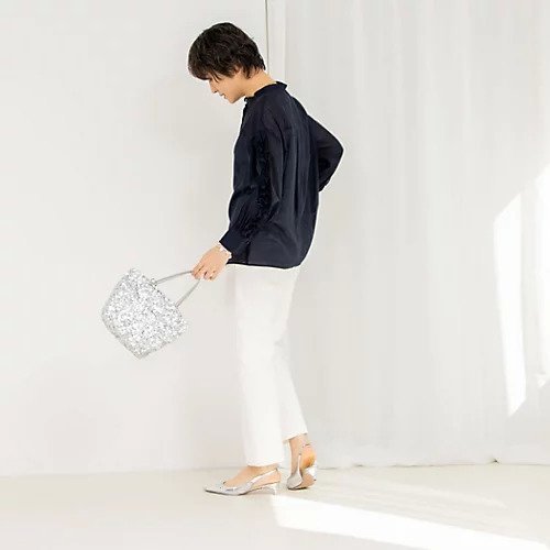 【ノーリーズ/NOLLEY'S】の袖フリルシアーブラウス 人気、トレンドファッション・服の通販 founy(ファニー) 　ファッション　Fashion　レディースファッション　WOMEN　トップス・カットソー　Tops/Tshirt　シャツ/ブラウス　Shirts/Blouses　2025年　2025　2025春夏・S/S　Ss,Spring/Summer,2025　インナー　Inner　ジャケット　Jacket　デニム　Denim　パール　Pearl　フリル　Frills　ワイド　Wide　春　Spring　other-3|ID: prp329100004372745 ipo3291000000031987008