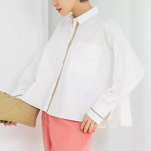 【ノーリーズ/NOLLEY'S】のコットンツイルシルケットシャツ インテリア・キッズ・メンズ・レディースファッション・服の通販 founy(ファニー) 　ファッション　Fashion　レディースファッション　WOMEN　トップス・カットソー　Tops/Tshirt　シャツ/ブラウス　Shirts/Blouses　2025年　2025　2025春夏・S/S　Ss,Spring/Summer,2025　おすすめ　Recommend　カフス　Cuffs　サテン　Satin　ショート　Short　ボトム　Bottom　ポケット　Pocket　別注　Special Order　夏　Summer　オフホワイト|ID: prp329100004372749 ipo3291000000031712099
