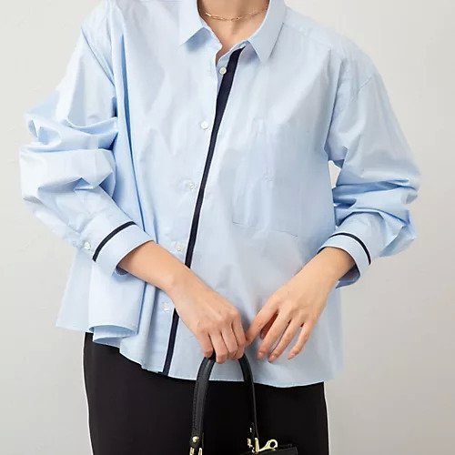 【ノーリーズ/NOLLEY'S】のコットンツイルシルケットシャツ インテリア・キッズ・メンズ・レディースファッション・服の通販 founy(ファニー) 　ファッション　Fashion　レディースファッション　WOMEN　トップス・カットソー　Tops/Tshirt　シャツ/ブラウス　Shirts/Blouses　2025年　2025　2025春夏・S/S　Ss,Spring/Summer,2025　おすすめ　Recommend　カフス　Cuffs　サテン　Satin　ショート　Short　ボトム　Bottom　ポケット　Pocket　別注　Special Order　夏　Summer　サックス|ID: prp329100004372749 ipo3291000000031712100