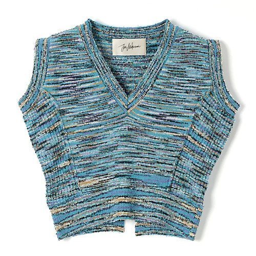 【ジュンミカミ/JUN MIKAMI】のコンフェッティヤーンベスト インテリア・キッズ・メンズ・レディースファッション・服の通販 founy(ファニー) 　ファッション　Fashion　レディースファッション　Fashion for Women　アウター　Coat / Outerwear Collection　トップス・カットソー　Cut & Sew Tops　ベスト&ジレ / 重ね着スタイル　Vests & Gilets　2025年　2025　2025春夏・S/S　Spring/Summer 2025 SS25　スリット　Slit, Slit Detail　フィット　Fit, Slim Fit　ベスト　Vest, Waistcoat　ミックス　Mix, Mixed Style　ターコイズ|ID: prp329100004372775 ipo3291000000036160496