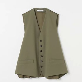 【エムティーモデリスト/mtmodelist】のツイルベスト 人気、トレンドファッション・服の通販 founy(ファニー) ファッション Fashion レディースファッション Fashion for Women アウター Coat / Outerwear Collection トップス・カットソー Cut & Sew Tops ベスト&ジレ / 重ね着スタイル Vests & Gilets クール Cool, Chic シンプル Simple, Minimal タンク Tank Top, Sleeveless Top 夏 Summer |ID:prp329100004372777