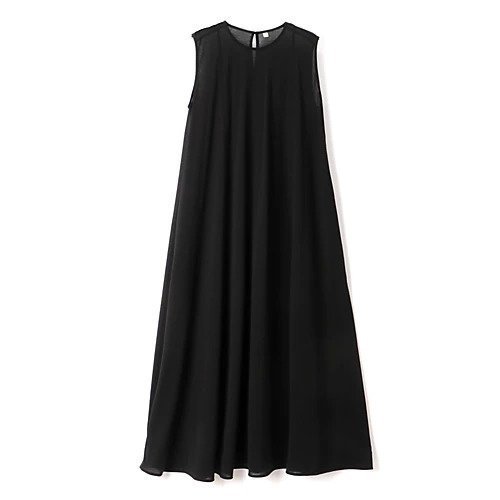 【ハクジ/HAKUJI】のTwist jersey sheer dress インテリア・キッズ・メンズ・レディースファッション・服の通販 founy(ファニー) 　ファッション　Fashion　レディースファッション　Fashion for Women　ワンピース　Dresses　フォーマル・パーティードレス・結婚式用ドレス　Elegant & Casual Dresses　シアー　Sheer, See-Through　シンプル　Simple, Minimal　ドレス　Dress, One-Piece　ドレープ　Drape, Draping Fabric　フェミニン　Feminine, Girly　リゾート　Resort, Vacation Style　ロング　Long, Long-Length　エレガント 上品　Elegant　洗える　Machine Washable　BLACK|ID: prp329100004372818 ipo3291000000034898562