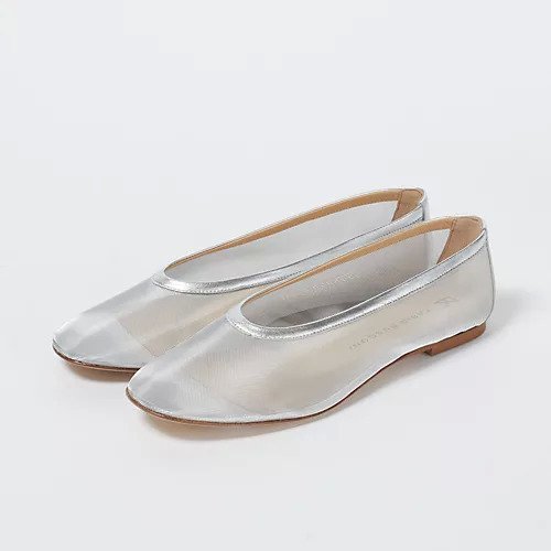 【ファビオ ルスコーニ/FABIO RUSCONI】のシアーフラットシューズ インテリア・キッズ・メンズ・レディースファッション・服の通販 founy(ファニー) 　ファッション　Fashion　レディースファッション　Fashion for Women　チュール　Tulip, Tulip Motif　シルバー|ID: prp329100004372949 ipo3291000000034619497