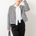 【ノーリーズ/NOLLEY'S】のウォッシャブルツイーディージャージノーカラージャケット 人気、トレンドファッション・服の通販 founy(ファニー) ファッション Fashion レディースファッション WOMEN アウター Coat Outerwear ジャケット Jackets ノーカラージャケット No Collar Leather Jackets 2025年 2025 2025春夏・S/S Ss,Spring/Summer,2025 おすすめ Recommend オケージョン Occasion ジャケット Jacket ジャージ Jersey ツイード Tweed thumbnail ブラック・グレー系3|ID: prp329100004373014 ipo3291000000030560211