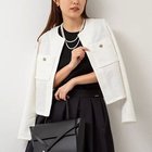 【ノーリーズ/NOLLEY'S】のウォッシャブルツイーディージャージノーカラージャケット 人気、トレンドファッション・服の通販 founy(ファニー) ファッション Fashion レディースファッション WOMEN アウター Coat Outerwear ジャケット Jackets ノーカラージャケット No Collar Leather Jackets 2025年 2025 2025春夏・S/S Ss,Spring/Summer,2025 おすすめ Recommend オケージョン Occasion ジャケット Jacket ジャージ Jersey ツイード Tweed thumbnail オフホワイト|ID: prp329100004373014 ipo3291000000030560212