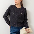 【ノーリーズ/NOLLEY'S】のウォッシャブルツイーディージャージノーカラージャケット 人気、トレンドファッション・服の通販 founy(ファニー) ファッション Fashion レディースファッション WOMEN アウター Coat Outerwear ジャケット Jackets ノーカラージャケット No Collar Leather Jackets 2025年 2025 2025春夏・S/S Ss,Spring/Summer,2025 おすすめ Recommend オケージョン Occasion ジャケット Jacket ジャージ Jersey ツイード Tweed thumbnail ネイビー|ID: prp329100004373014 ipo3291000000030560214